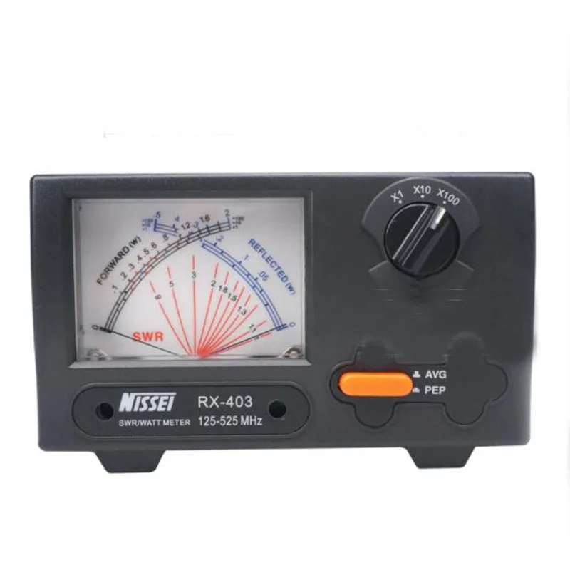Original NISSEI RX-403 125-525MHZ 200W Car Radio Short Wave UV Standing Wave Meter SWR Digital Power Meter RX403 Made in Taiwan
