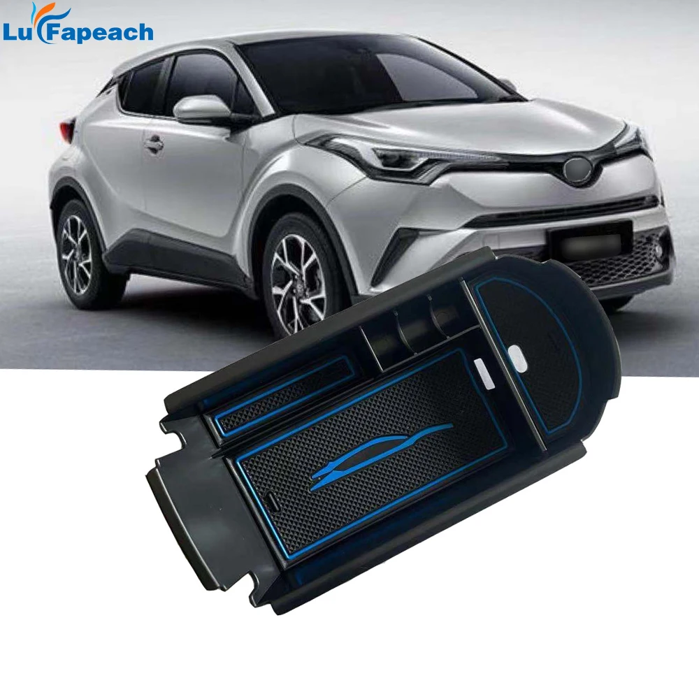 

1pc Car Console Organizer Suitable For Toyota Yize C-HR CHR Armrest Storage Box ABS Parts Kit Tidying Accessories 2016 2017 2021