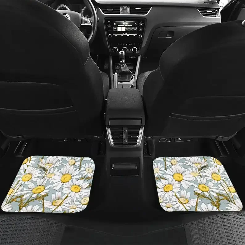 Автомобильный коврик с цветочным принтом для женщин автомобильный
