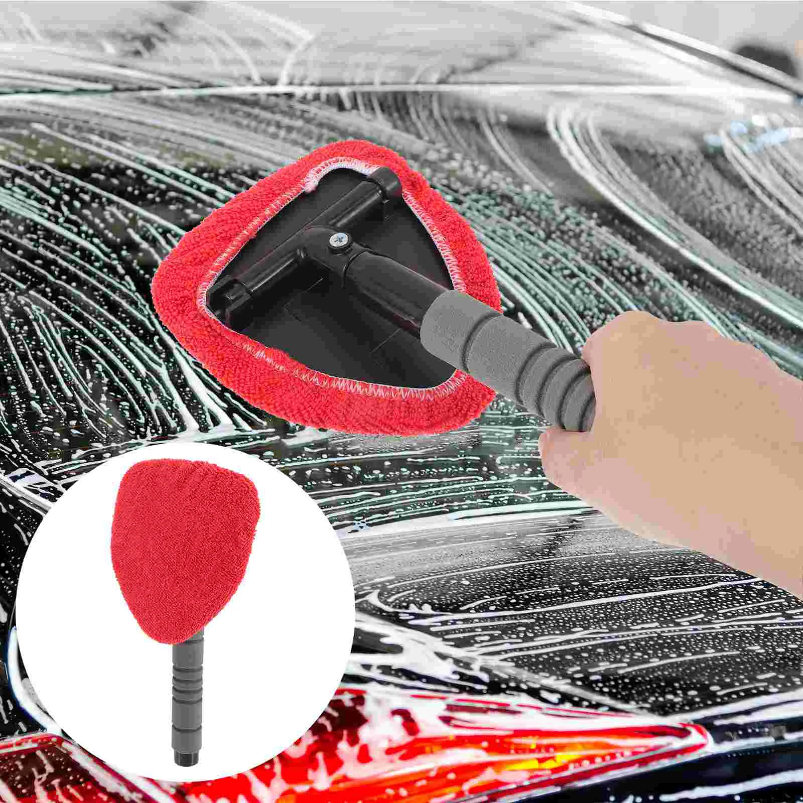 

Windshield Tool Car Cleaner Window Cleaning Squeegee Wand Auto Interior Brushes Brush Washing Washer Windscreen Scrubber Mop