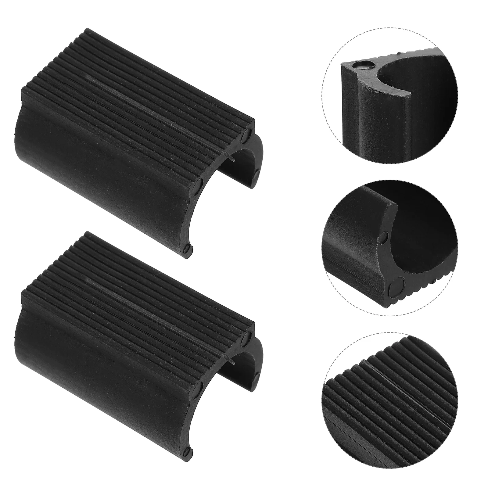 

50 Pcs Trampoline Accessories Non-slip Mat Chair Feet Covers Pipe Clamp Plastic