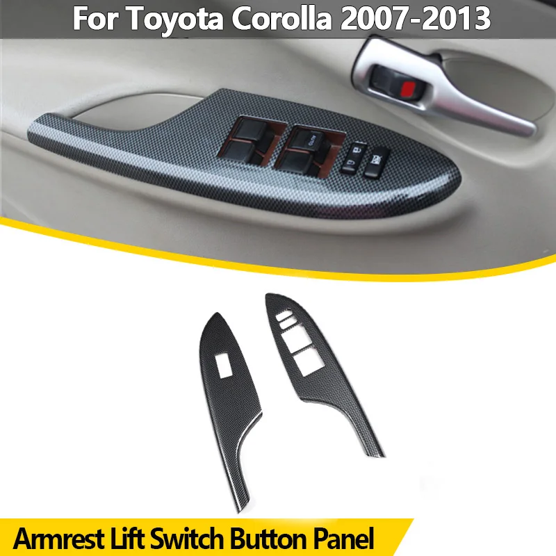 

For TOYOTA Corolla 2007 2008 2009 2010 2011 2012 2013 LHD ABS Car Door Window Lift Switch Buttons Cover Car Accessories
