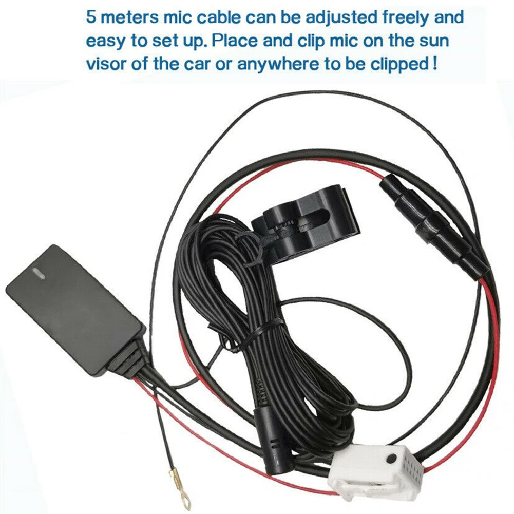 

Aux Cable Adapter Stereo Wireless With MIC 12 Pin Accessories Bluetooth 5.0