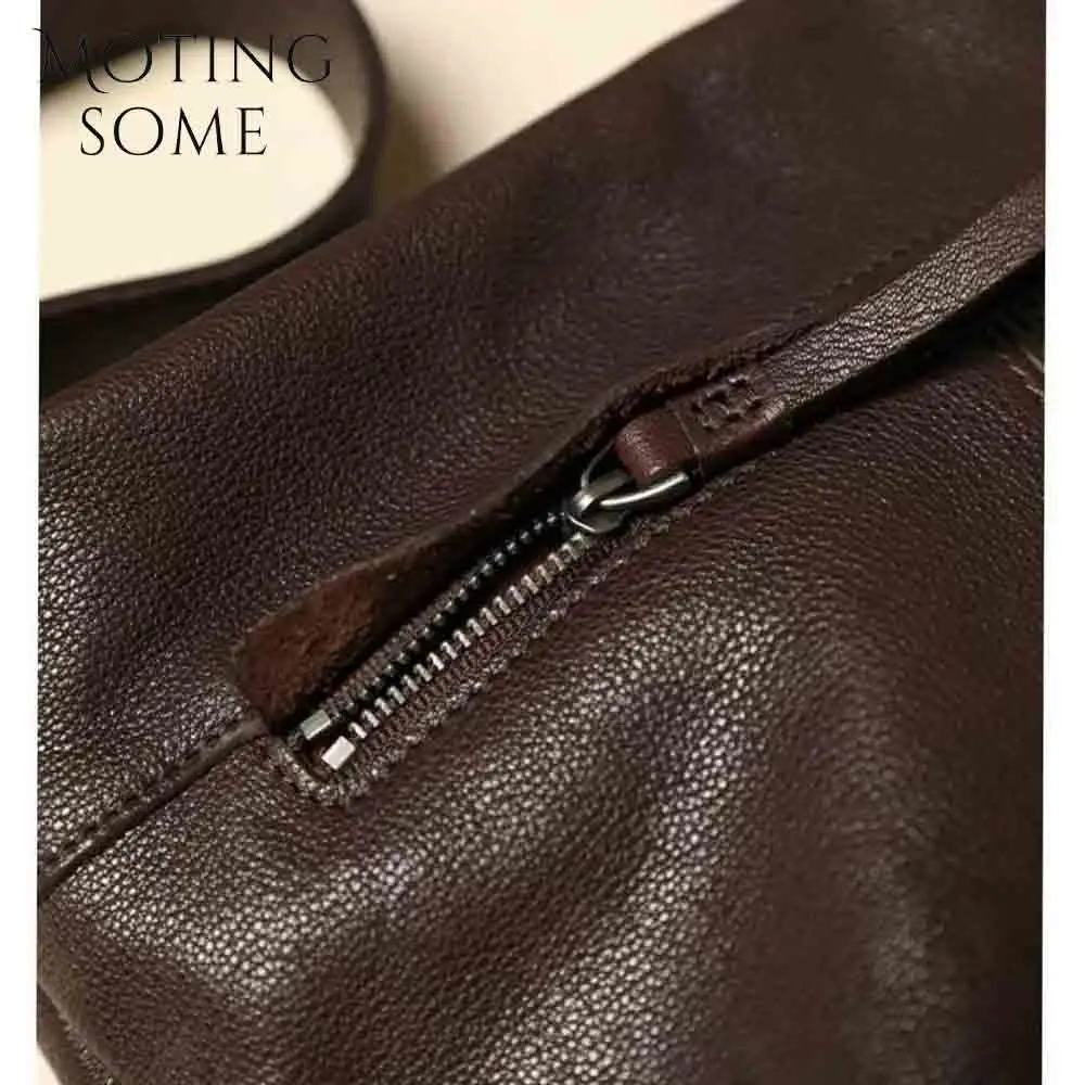 Минималистичная женская сумка-мешок Motingsome в стиле ретро роскошная многослойная