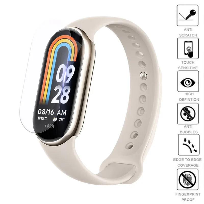 

Мягкая защитная пленка из ТПУ для Xiaomi Mi Band 8/7 Pro/6/5, 5 шт.