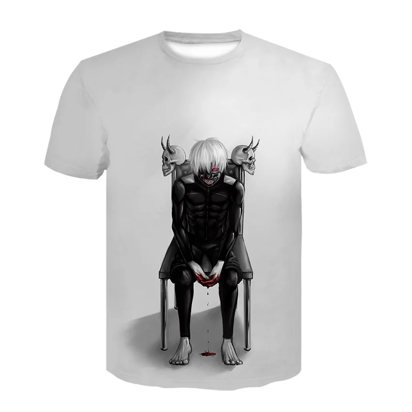 

Tokyo Ghoul 3D New Printed Personality T-Shirt Fashion Street Style Men'S Summer Short-Sleeved Top T-Shirt