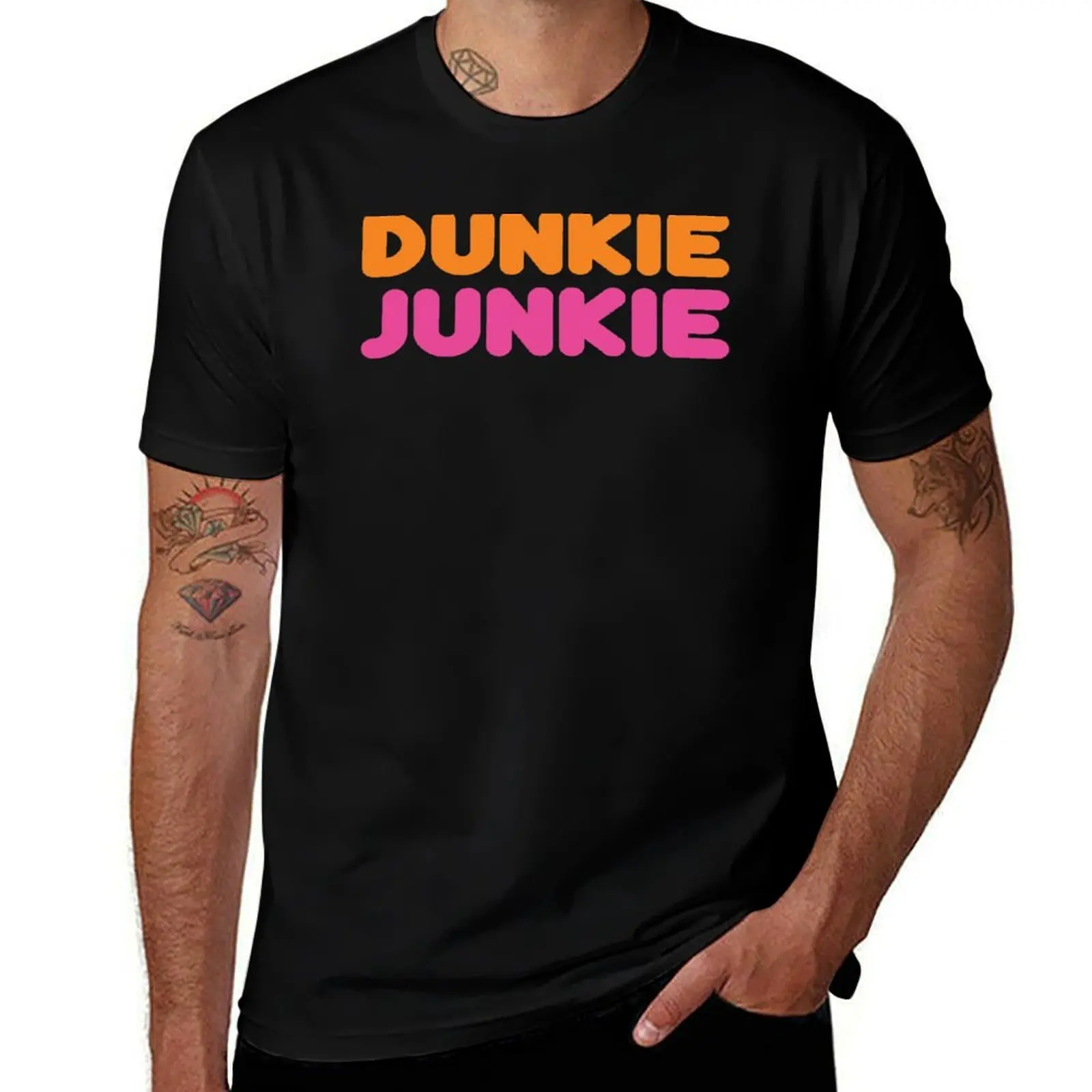 Фото Футболка Dunkie Junkie большого размера, повседневная футболка. №1