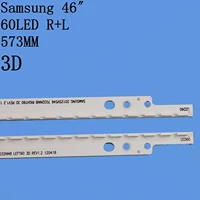 new 2 pcsset 60leds 572mm led backlight strip for samsung ua46es5500r sled 2012svs46 7032nnb left60 right60 3d