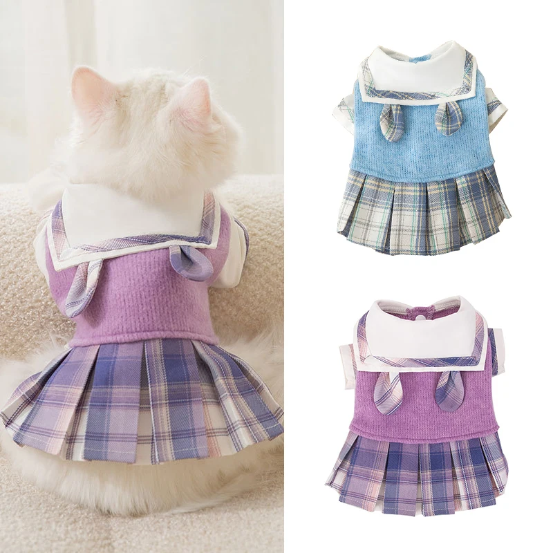 

Cat Dog Dress Winter Puppy Pet Clothes Dog Clothing Sweater Pomeranian Chihuahua Shih Tzu Maltese Poodle Small Dog Clothes
