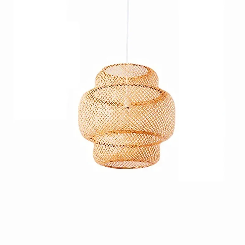 

Зеленый двухслойный бамбуковый абажур ZODOLAMP