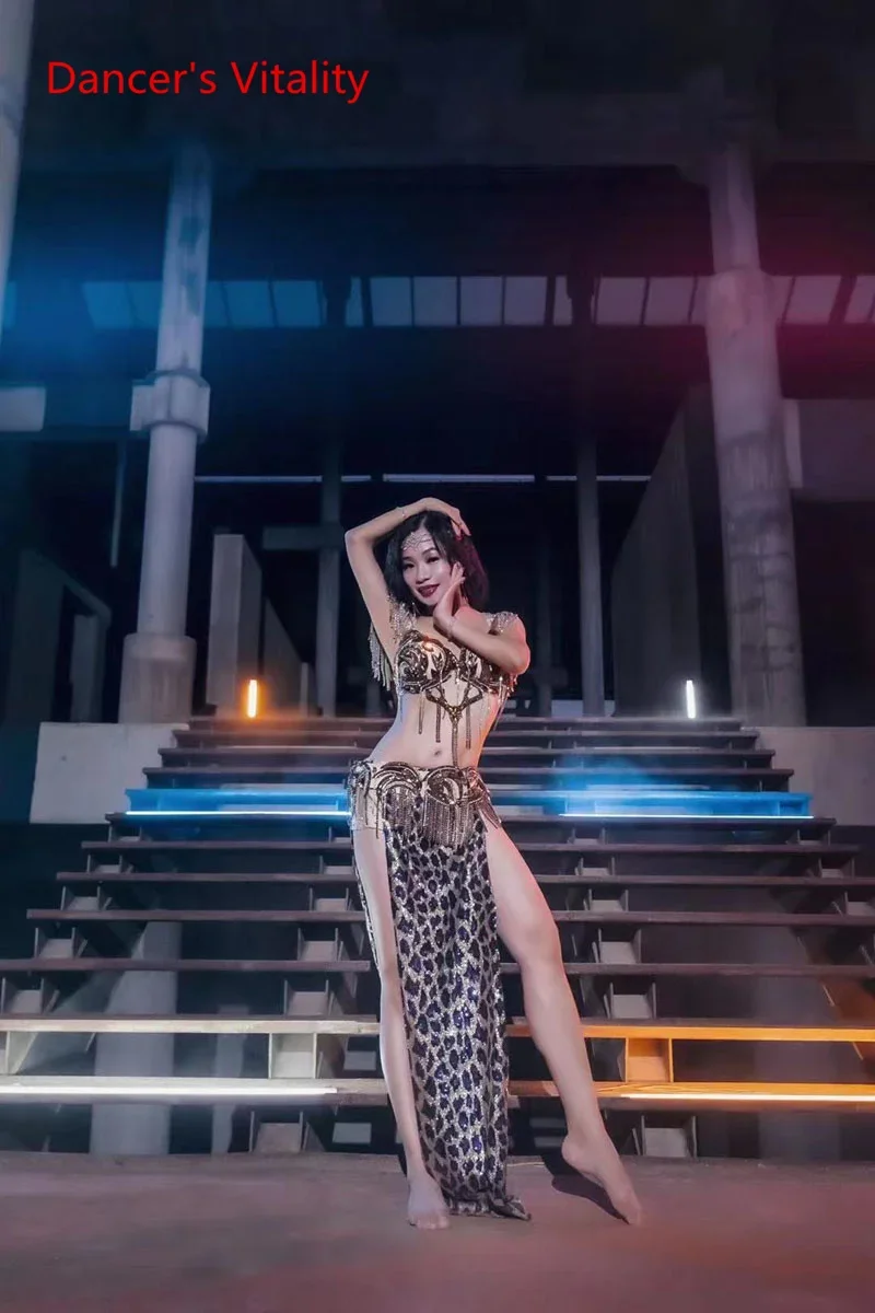 Новый комплект одежды для танца живота ожерелья танцев Senior Stones бюстгальтер +