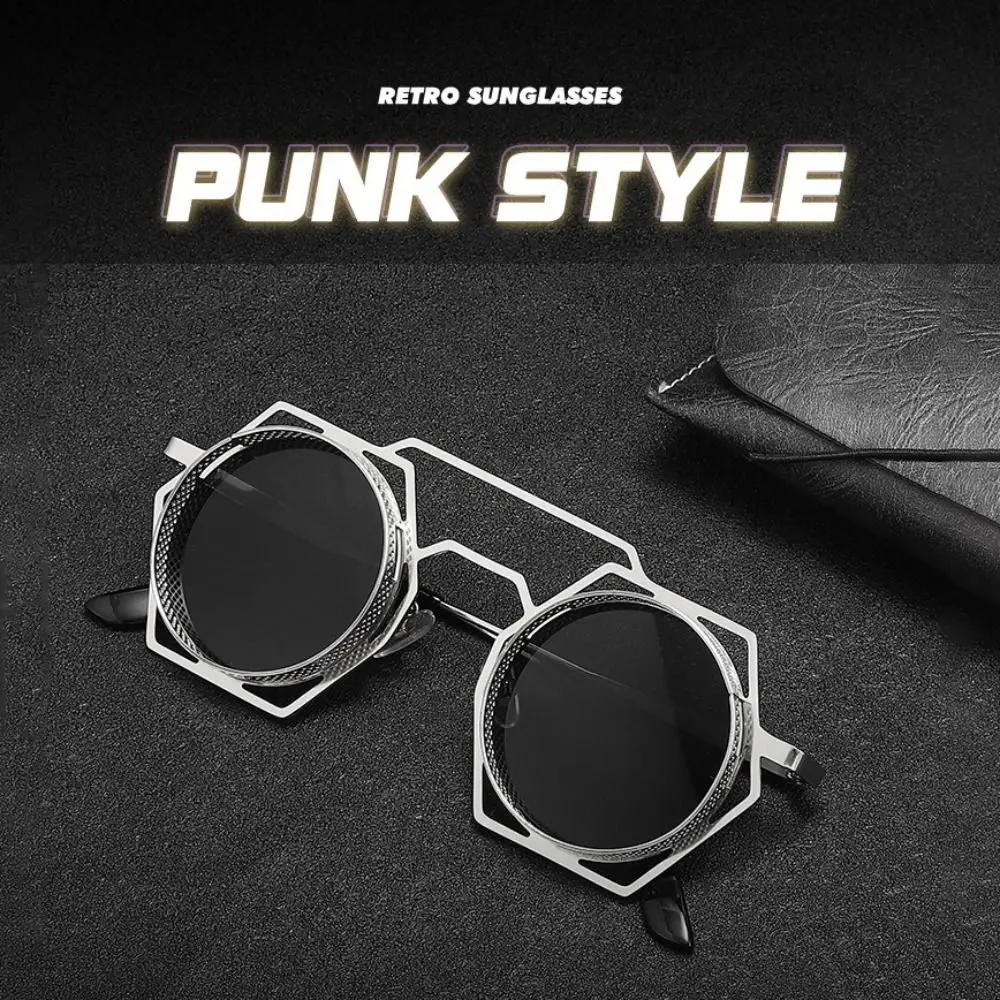 Женские солнцезащитные очки в оправе шестигранные с защитой от УФ-лучей черные 400