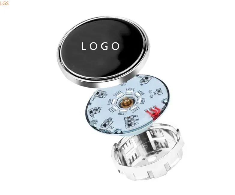 Для Skoda KAROQ 2017-2020 Высококачественный АБС-пластик с хромом Maglev Spin Glow ступица колеса