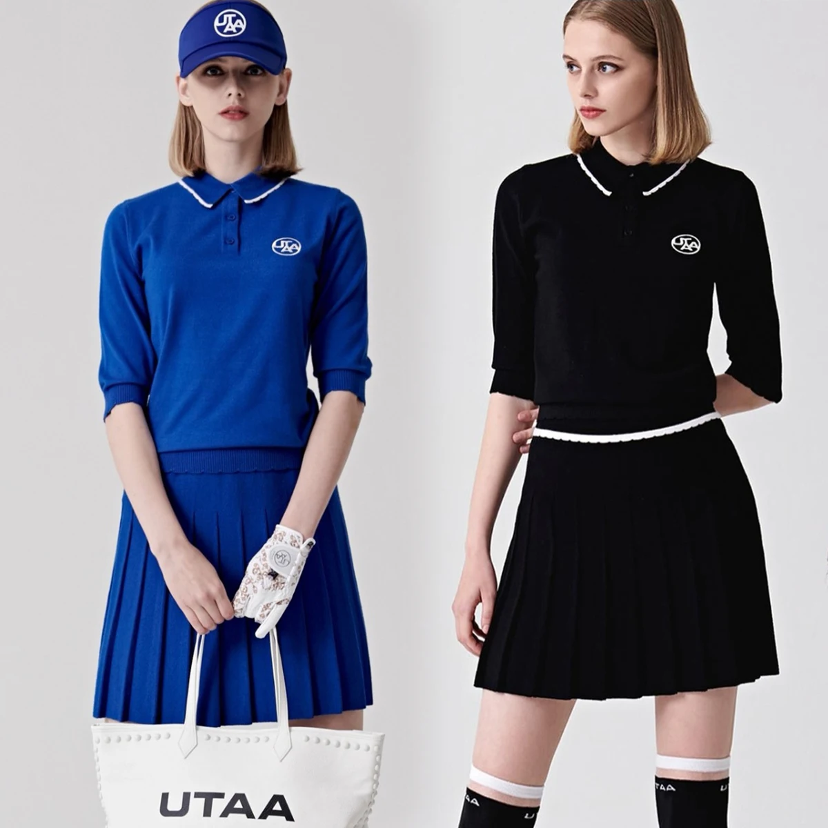 

UTAA Fall 2022 Mid-high waisted, slim, pleated skirt GOLF Outdoor sports dress