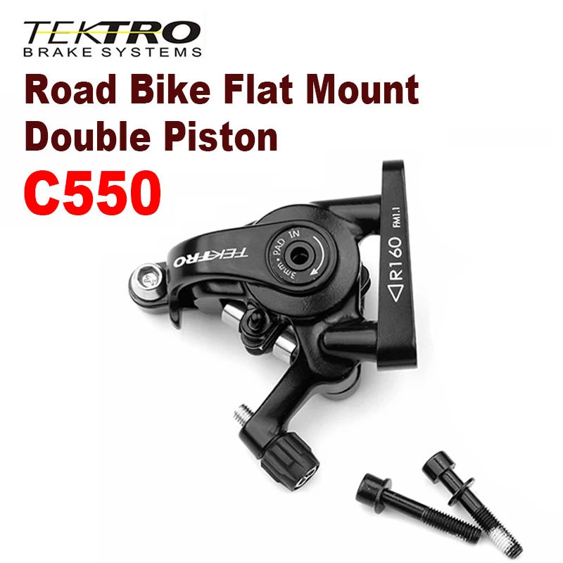 TEKTRO MD-C550 Road Bike Dual Piston Brakes Cable Caliper C550 Front/Rear Aluminum Alloy Mechanical Disc Bicycle Double Brakes