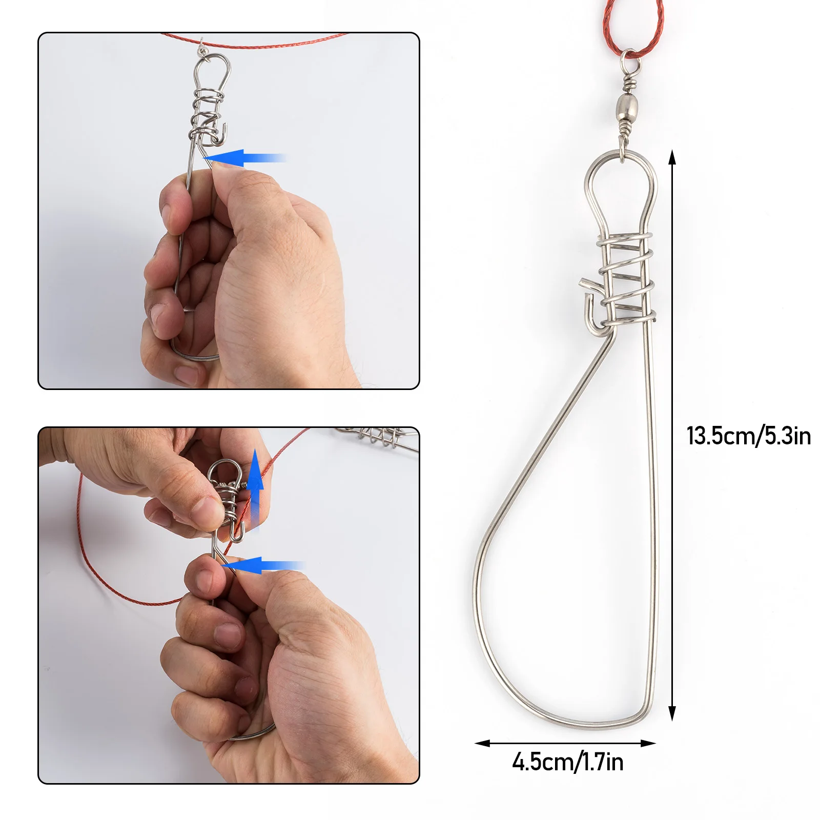 Рыболовный замок с пряжкой из нержавеющей стали ремешок для морской рыбалки