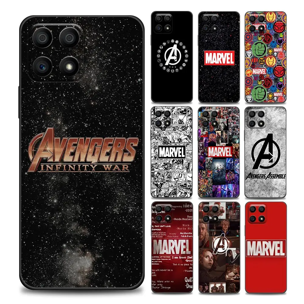 

Marvel Logo Avengers Honor Case for 8X 9S 9A 9C 9X Pro Lite Play 9A 50 10 20 30 Pro 30i 20S(6.15) Soft Silicone Cover