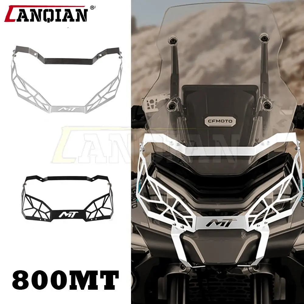 NEW Motorcycle Headlight Protector Cover Grill FOR CFMOTO 800MT 800 MT 2021-2022 Head light Guard Aluminium Accessories