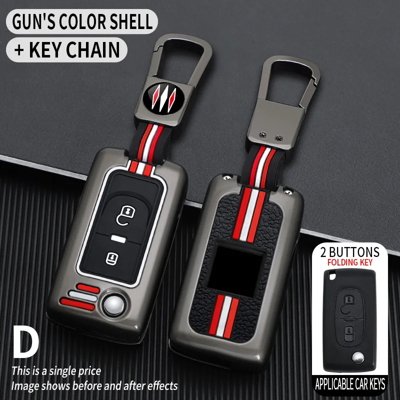 

Автомобильный брелок из цинкового сплава для Peugeot Partner Tepee 207 307 308 407 для Citroen C-Crosser C3 C4 Picasso, аксессуары Berlingo