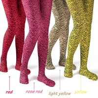 spring fashion wild leopard print womens pantyhose 4 colors thin breathable anti hook polyester personality sexy tights