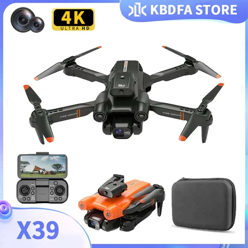 

KBDFA New X39 Drone 6K Professional Foldable Quadcopter Dron Obstacle Avoidance RC Helicopters Camera Remote Control Toy Gift