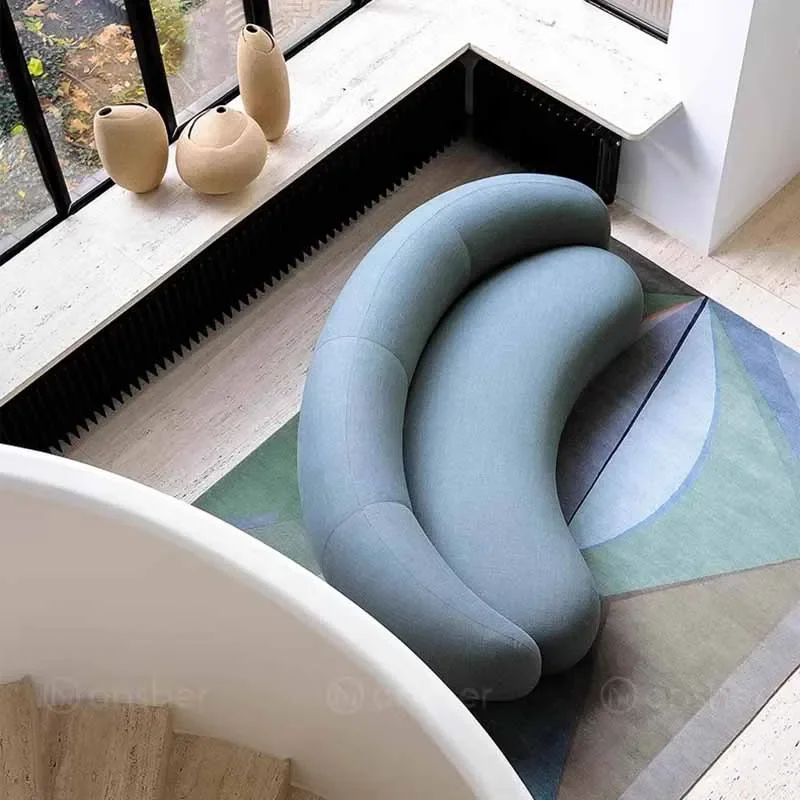 Ленивые диваны в скандинавском стиле расширяемые семейные современные с креслом