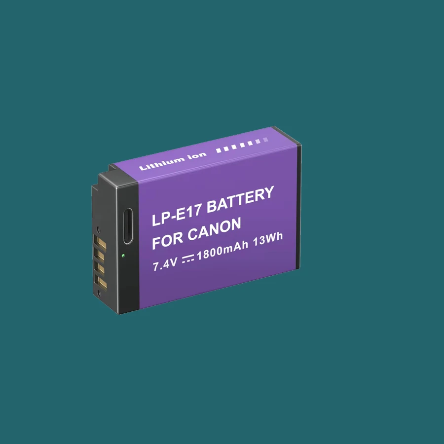 Фото Зарядное устройство Type-C с двумя LCD-дисплеями и боксом для хранения аккумуляторов LP-E17 для Canon EOS M5, M6, 77D, 750D, 760D, T6i, T6s, 8000D, Kiss X8i №5