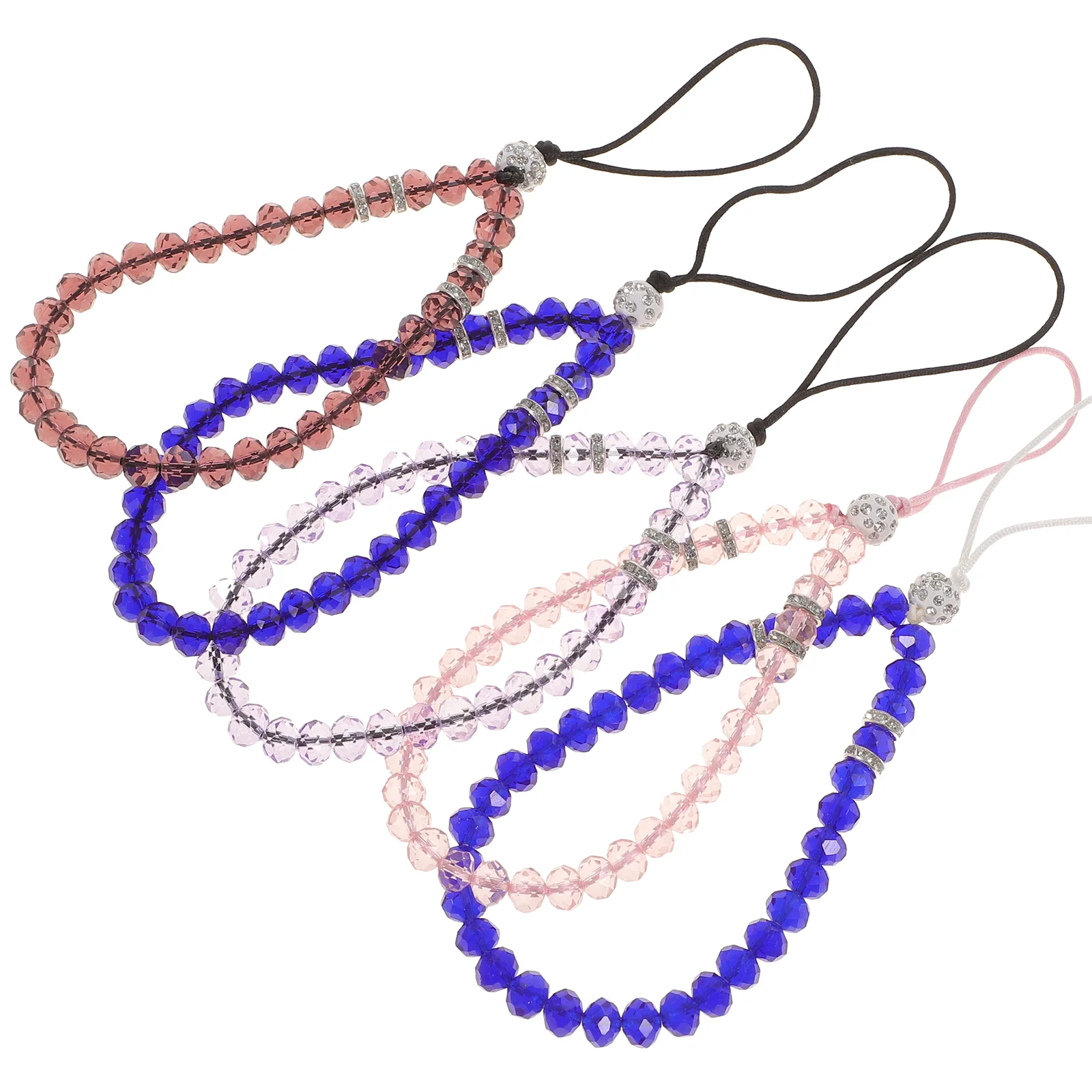 

Lanyard Wrist Crystal Hand Straps Strap Cell Chain Keychain String Badge Name Lost Anti Bead Grip Charms Lanyards Beaded Purse