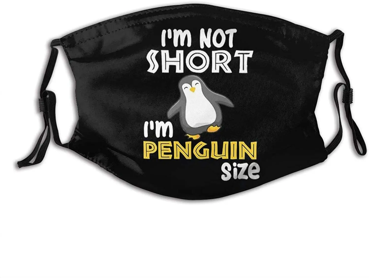 

Penguin Face Mask,Adjustable Windproof Bandana,Reusable Mouth Cover,Unisex Adult Scarf With 2 Filters