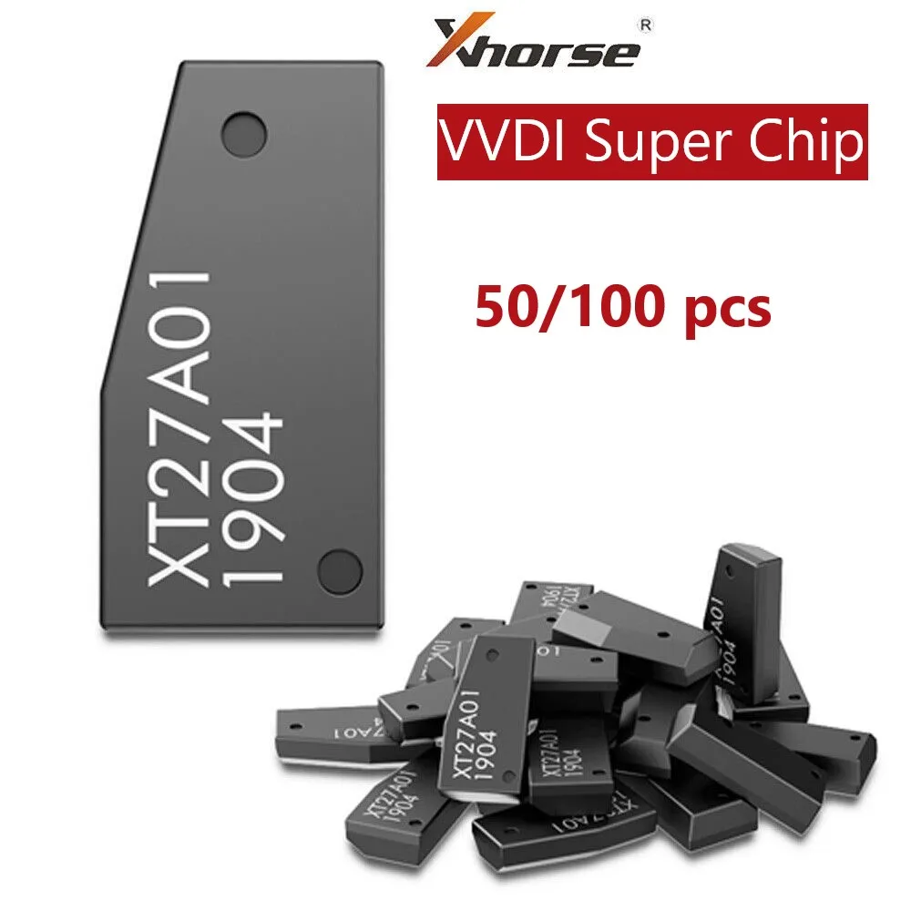 

50/100pcs Xhorse VVDI Super Chip XT27A01 XT27A66 Transponder for ID46/40/43/4D/8C/8A/T3/47 for VVDI2 VVDI Key Tool/Mini Key Tool