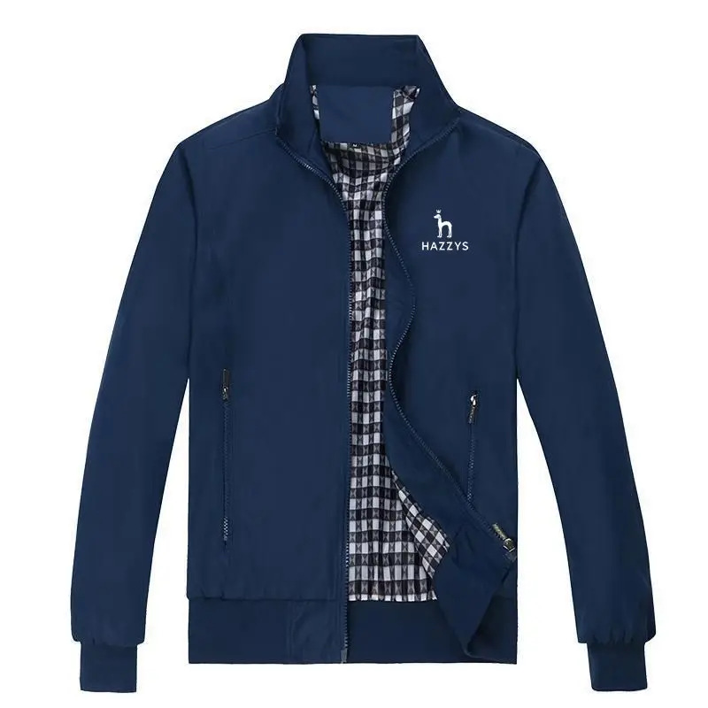 

HAZZYS High-Quality Bomber Casual JacKet Men's Autumn And Winter Outdoor Jacket Mandarin Sportswear Men's Jacket Men's Jacket