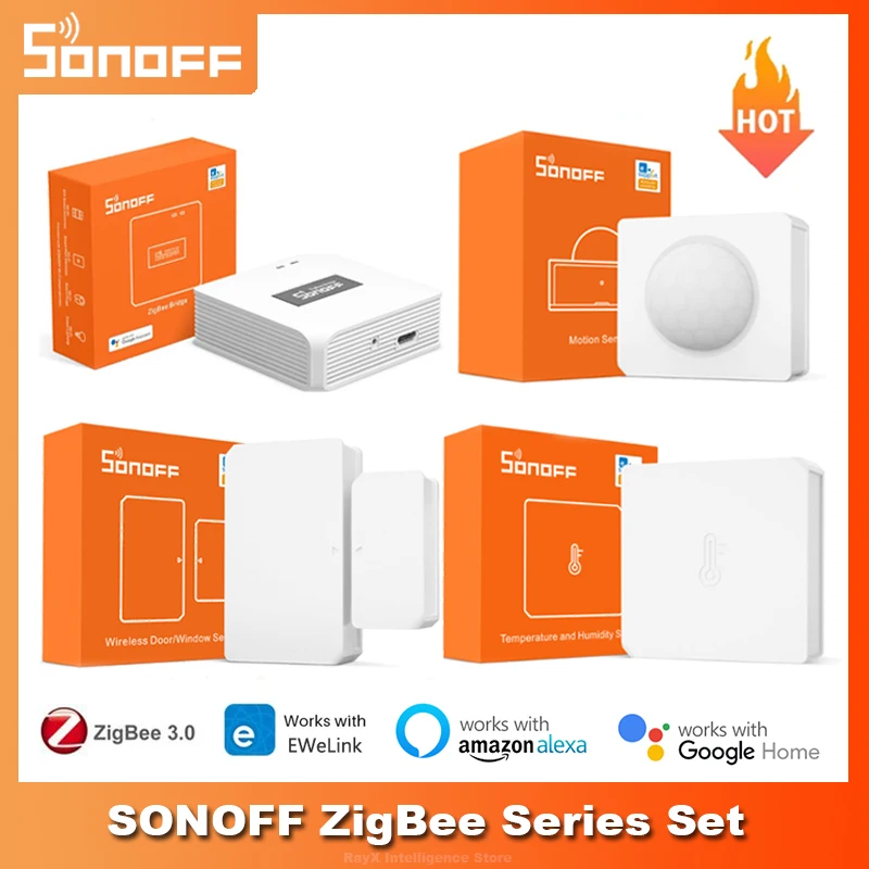 SONOFF Zigbee 3.0 ZBBridge / Wireless Switch Temperature Humidity Motion Door Sensor Work with eWelink Alexa Google Home - купить по