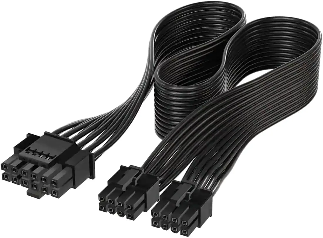 

modular de alimentaçã CY ATX3.0 PCIe 5.0 12VHPWR para Dual ATX 8 pinos para placa gráfica 3080 3090TI PSU 16 pinos pinos + 4