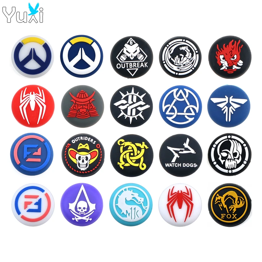 

Силиконовая крышка джойстика YuXi для контроллера Playstation 5 4 PS5 PS4 Switch Pro, Xbox One 360, 2 шт.