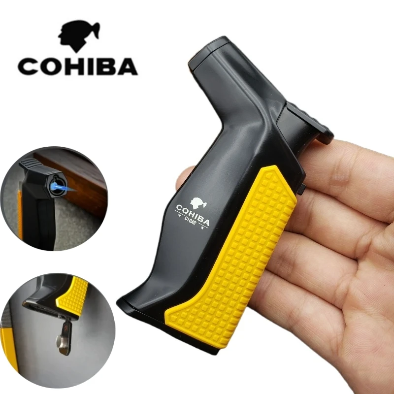 COHIBA ветрозащитная зажигалка для сигар с штампованкой портативная уличная