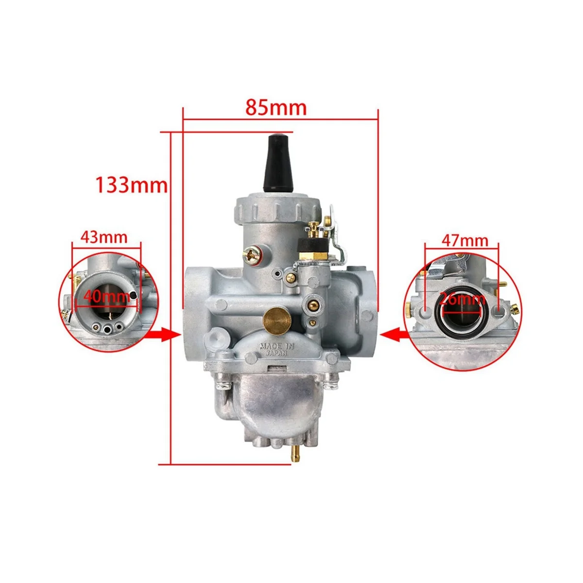 Карбюратор для мотоцикла 26 мм VM22 PZ26 PD TS125 TS125N TC125 TS100