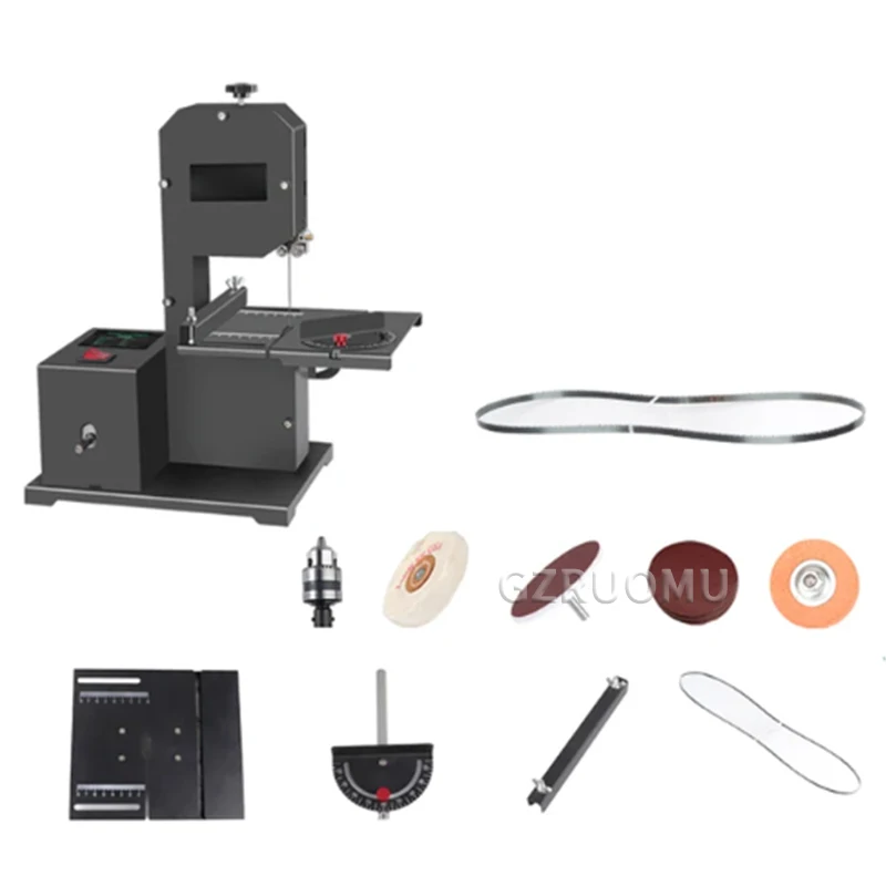 Электрическая настольная деревообрабатывающая ленточная пила 800 Вт небольшой