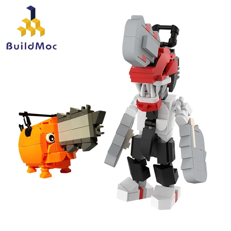 

Buildmoc Chainsawed Man Anime Action Figures Building Blocks Kit Demoned Pochitar Brickheadz Bricks Toys for Children Xmas Gift
