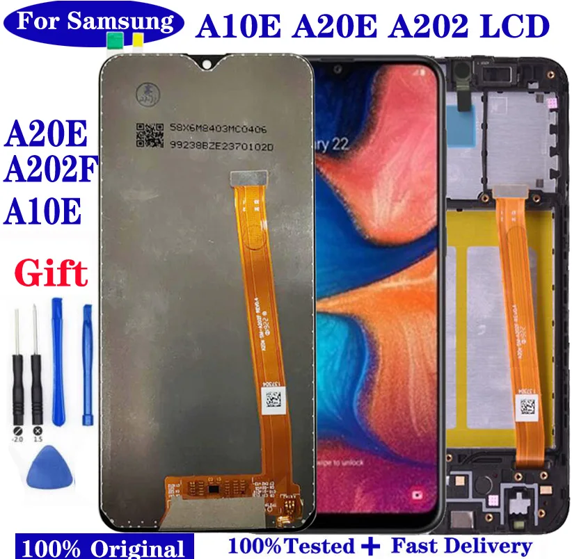 ЖК-дисплей для Samsung Galaxy A20e/A10e дисплей с сенсорным экраном и дигитайзером в сборе
