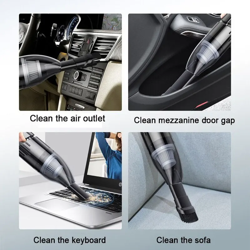 Портативный Ручной Автомобильный Пылесос Беспроводной Перезаряжаемый Бытовой