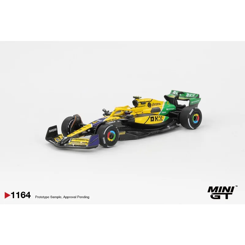 Фото MINIGT 1:64 Mazda RX-7 VeilSide Fortune7 McLaren MCL38 # 4 Ландо Норрис 2024 F1 Hyundai RN22e (VP1) Модель автомобиля из сплава №5