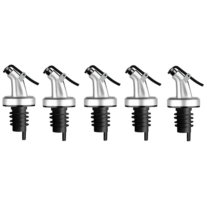 

5 Pieces Of Oil Spout, Oil Bottle, Oil Bottle Stopper, Oil Spout, Wine Stopper, Kitchen Gadgets