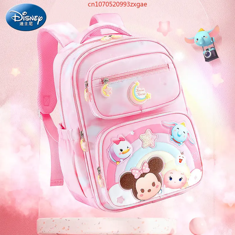 2023 new high-quality comfortable breathable genuine Disney girl backpack, multi compartment storage Disney student school bags