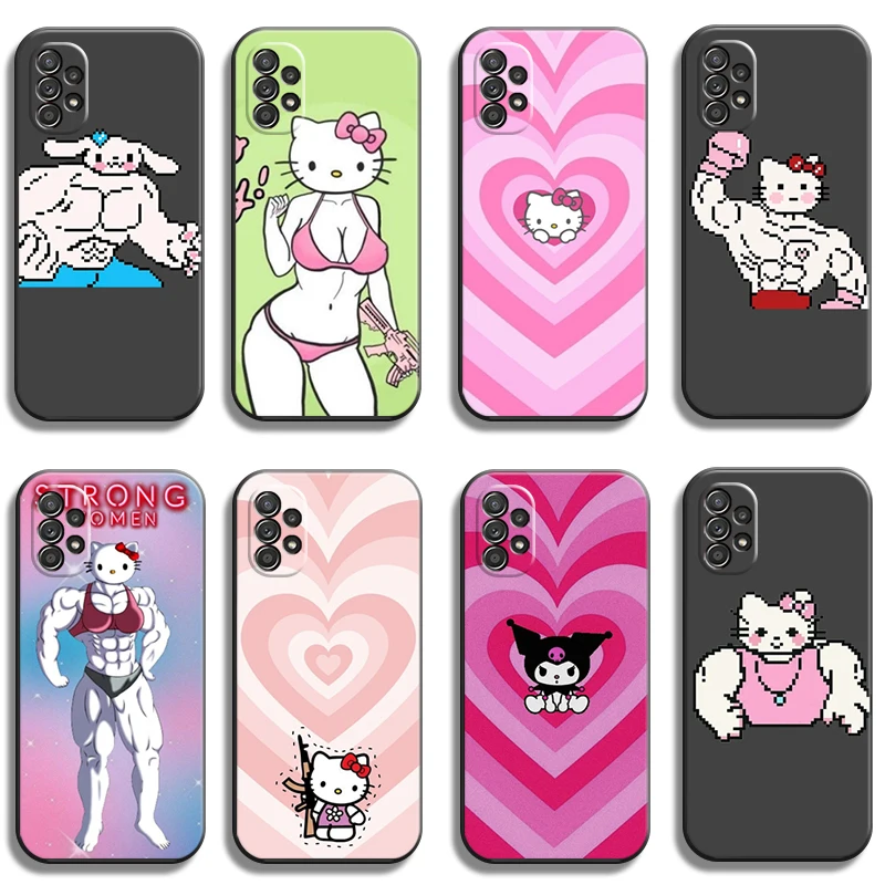 

Hello Kitty Cute Phone Cases For Samsung Galaxy A51 4G A51 5G A71 4G A71 5G A52 4G A52 5G A72 4G A72 5G Back Cover Soft TPU