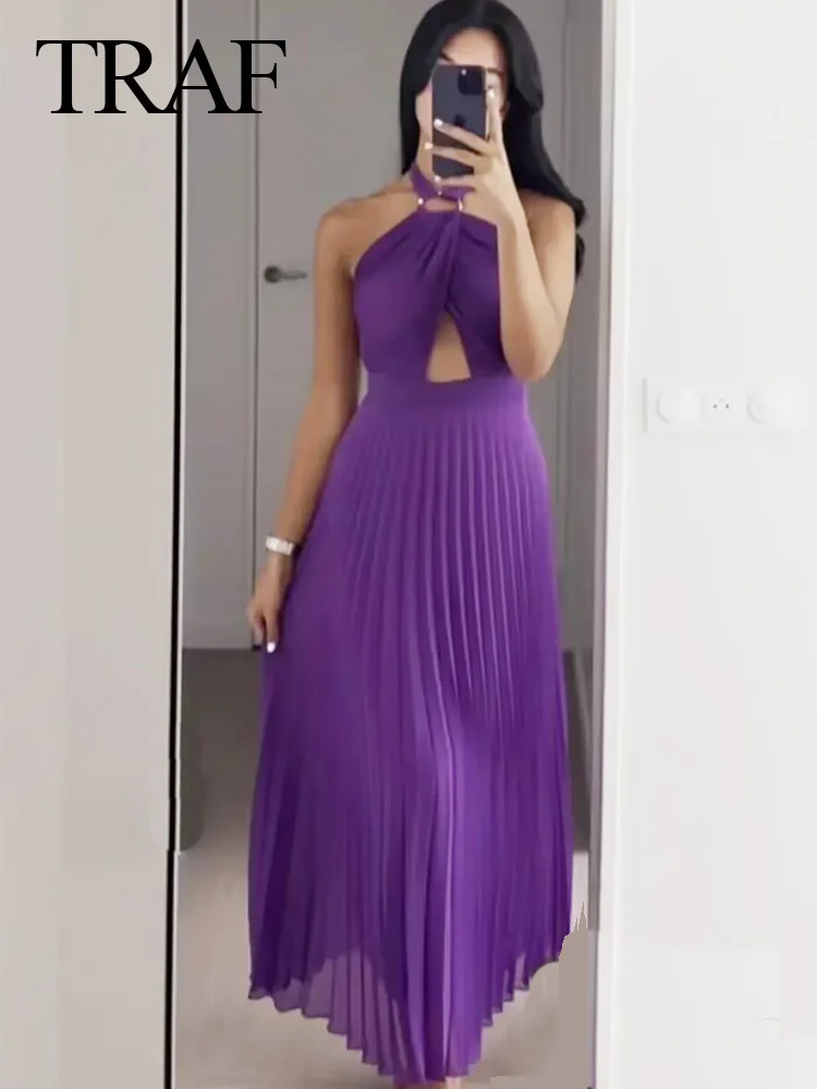 

Женское трикотажное платье без рукавов, с открытой спиной