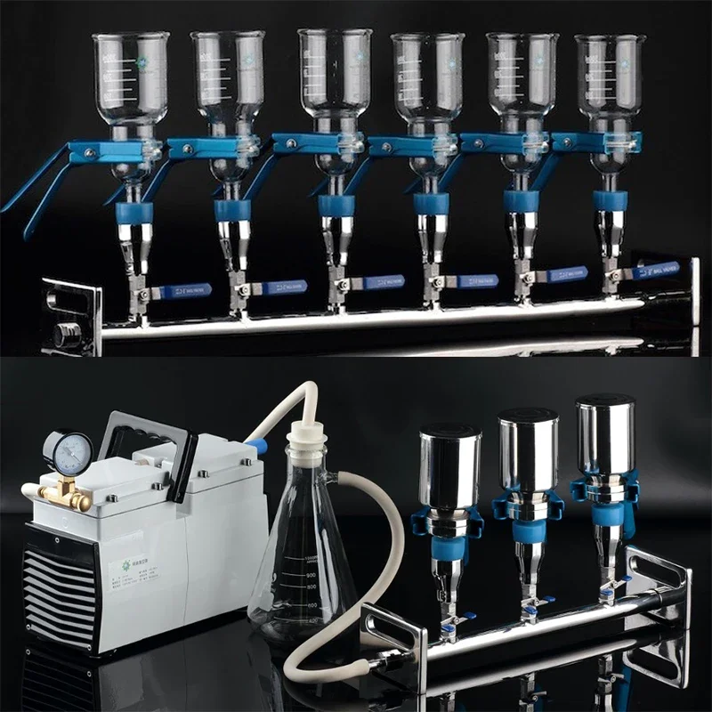 Лабораторный вакуумный насос WEIAI безмасляный с фильтром низкое давление 60 л/мин