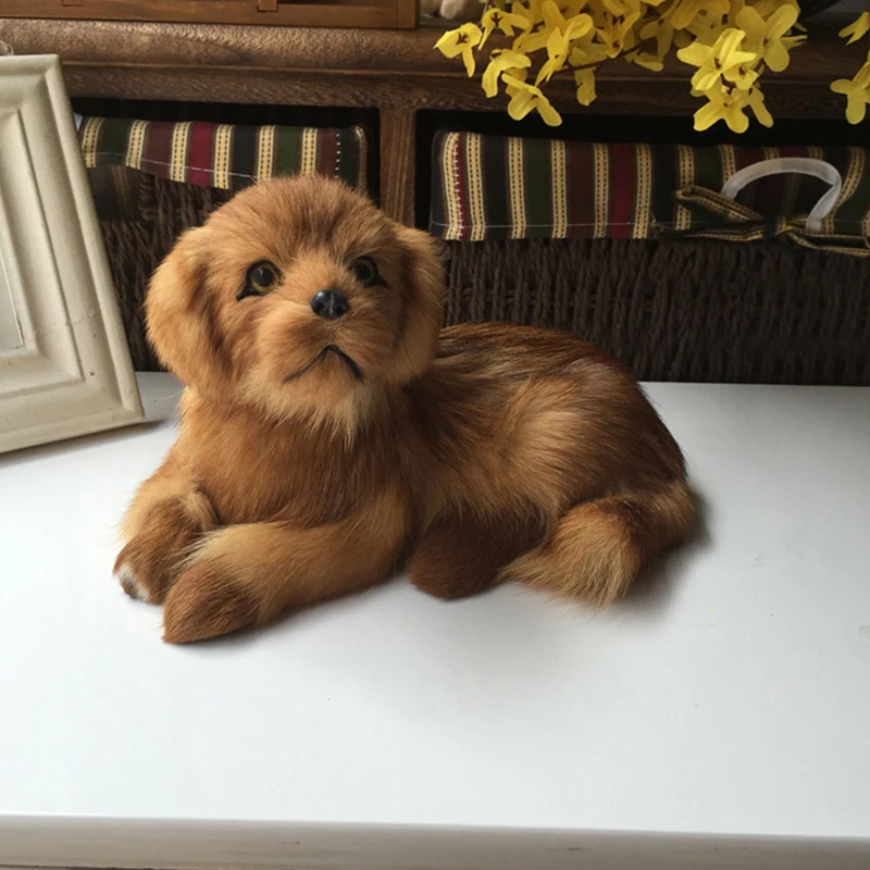 

Simulation Plush Toy Realistic Golden Retriever Dog Doll Model Crafts Home Decoration Children's Educational Baby Gifts Soft Toy
