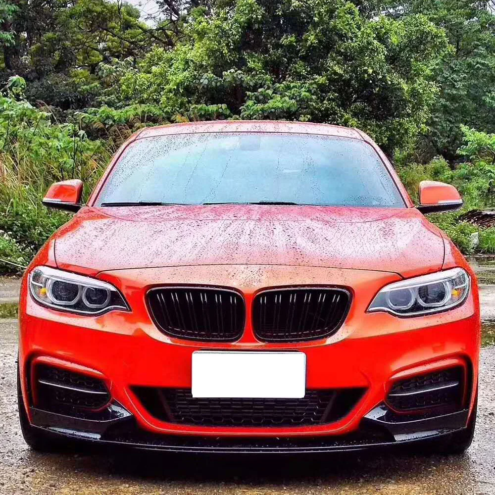 

For BMW 2 Series F22 F23 M Sport Coupe Convertible 2013 - 2017 Carbon Fiber / FRP Front Bumper Lip Spoiler Splitters