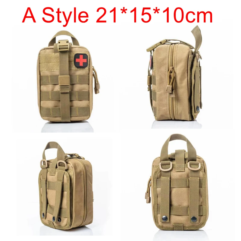 Military Tactical Molle Medical First Aid Pouch Outdoor Sport Nylon Multifunction Backpack Accessory Army EDC Hunting Tool Bag | Спорт и