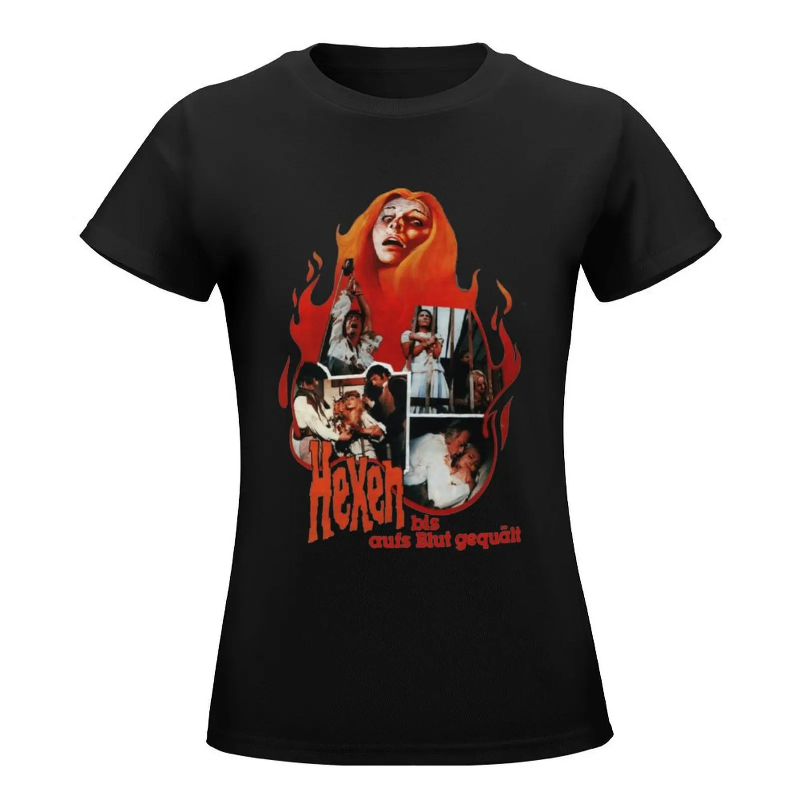 Hexen mark of the футболка дьявол tops Женская одежда с животным принтом в Корейском стиле